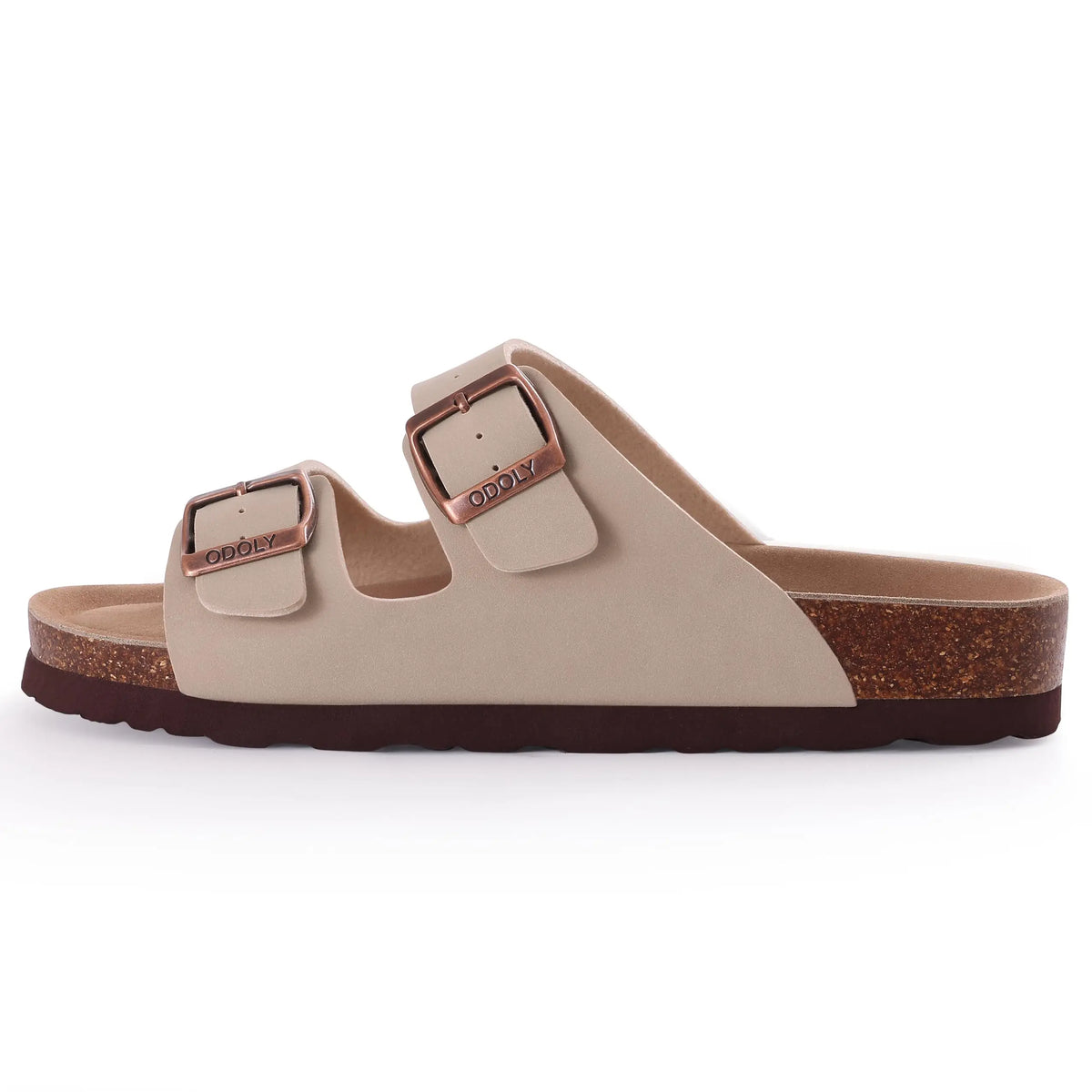 Sandália Odoly Couro - Creme
